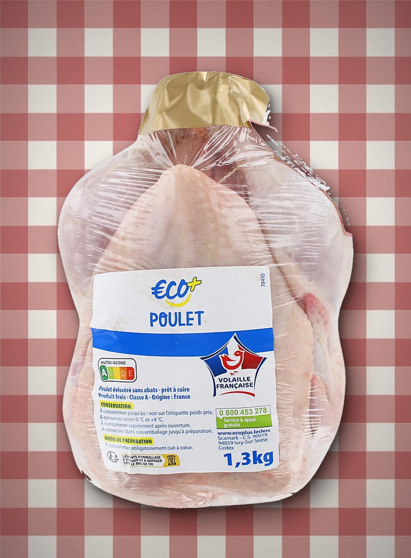 Barquette de poulet premier prix : l'étiquette ne porte aucune mention du mode d'élevage.